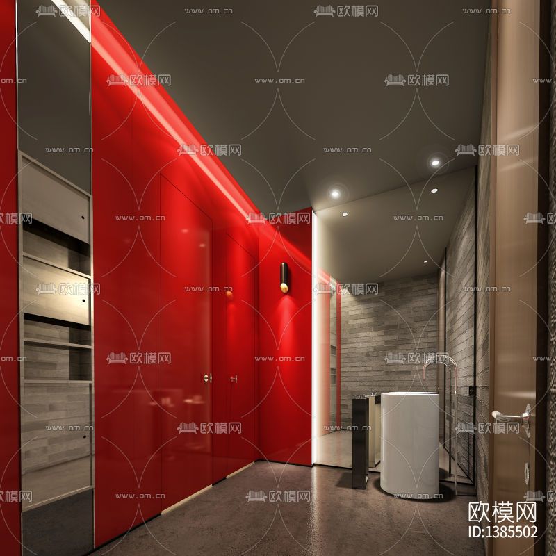 火锅店cad施工图+效果图