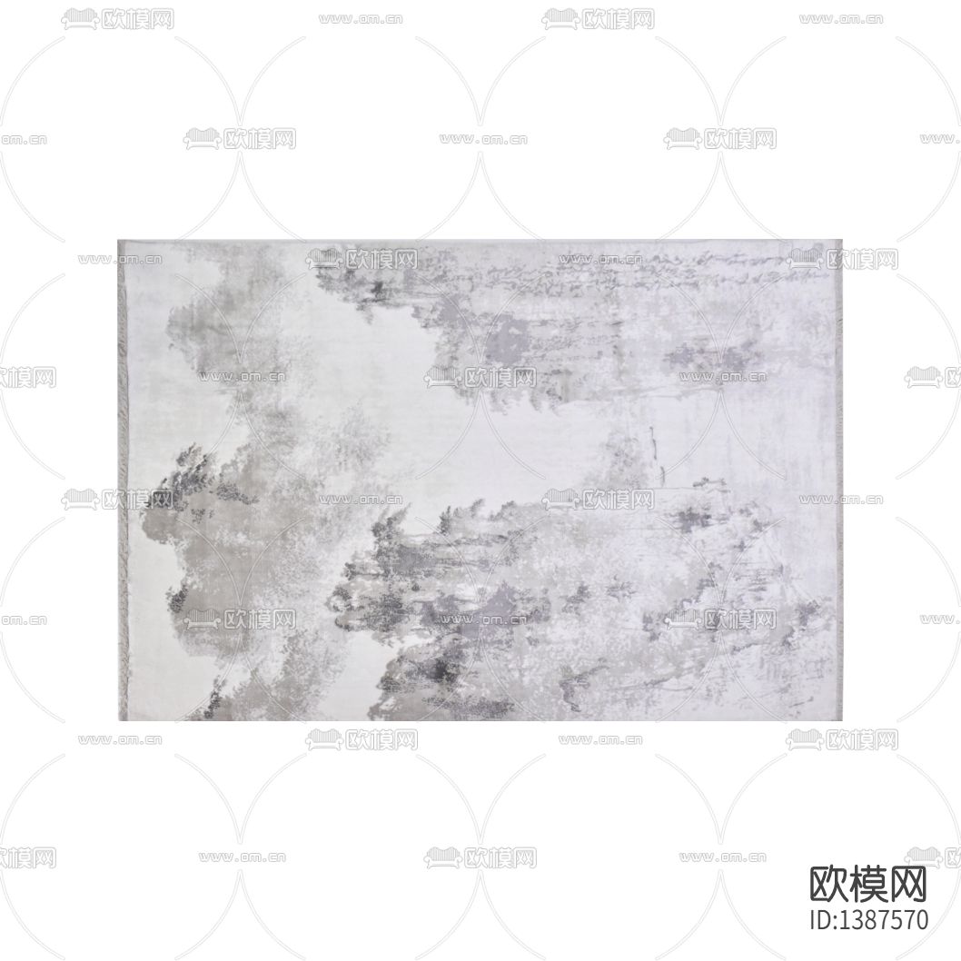 现代简约创意泼墨印花布艺地毯下载