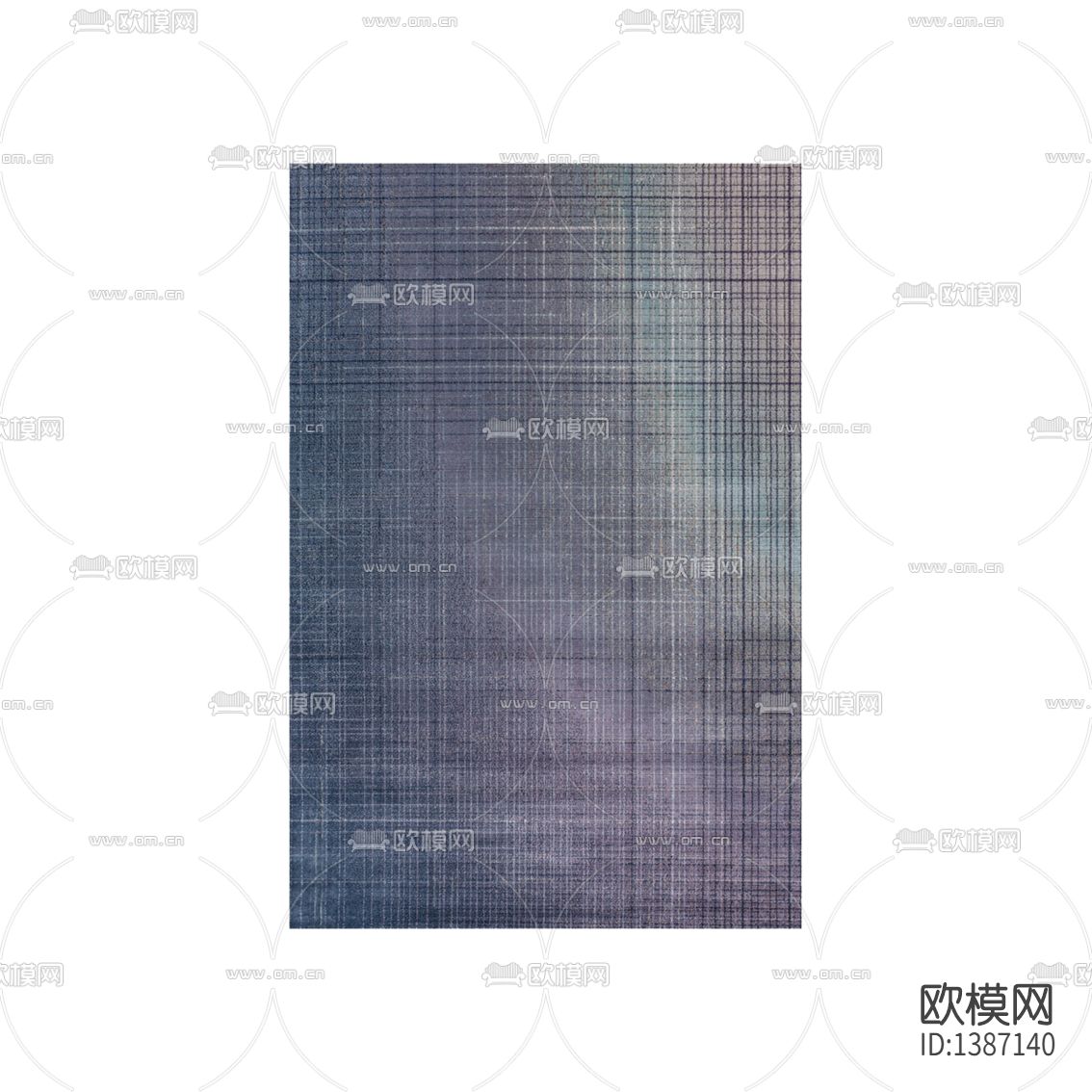 现代简约创意线条渐变色布艺地毯下载