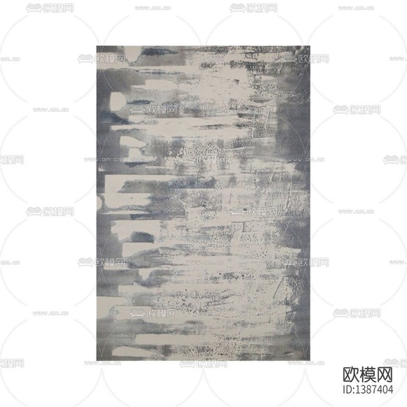 现代简约创意诧寂风灰色布艺地毯下载