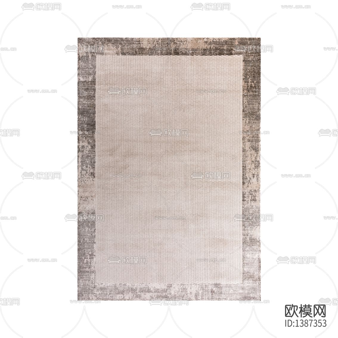 现代轻奢创意布艺印花地毯下载