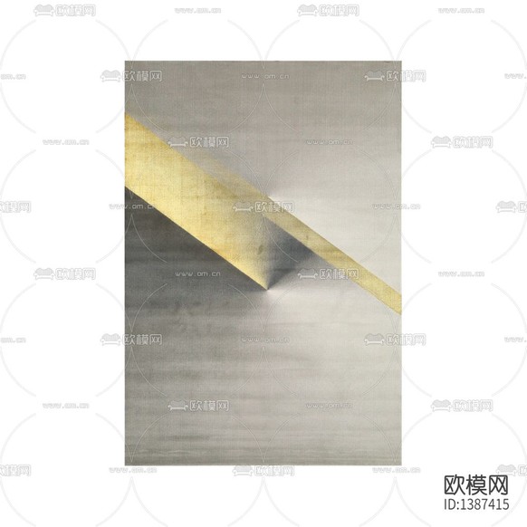 现代简约创意灰色金丝布艺地毯下载