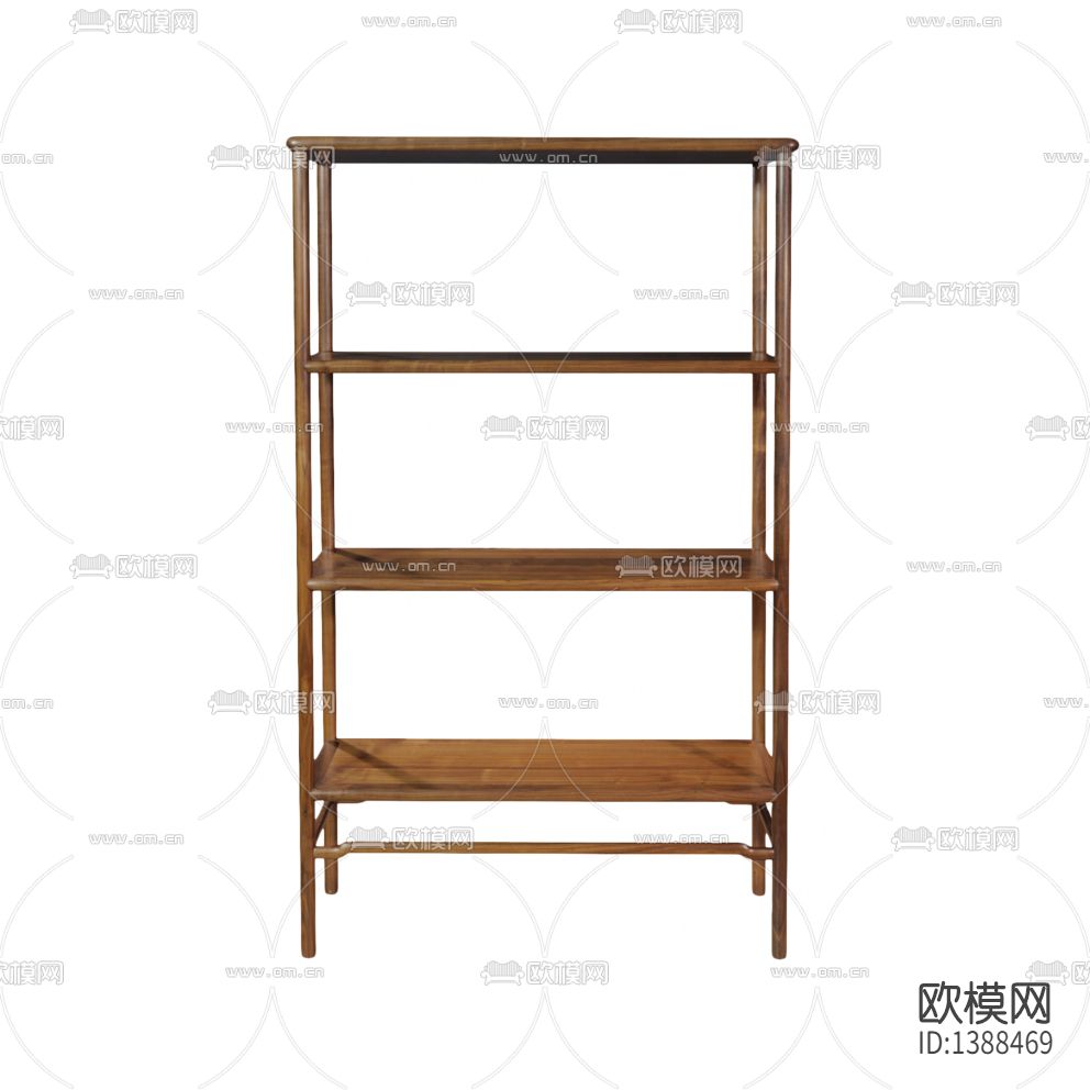 北欧简约实木书架下载