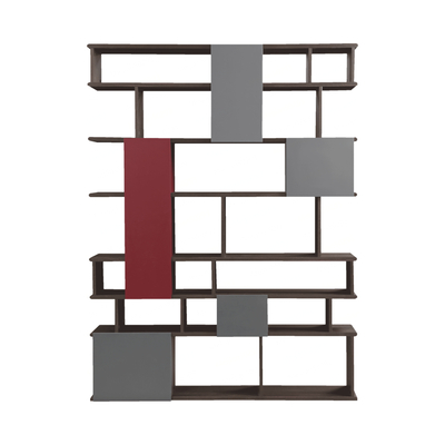  现代简约创意实木书架 