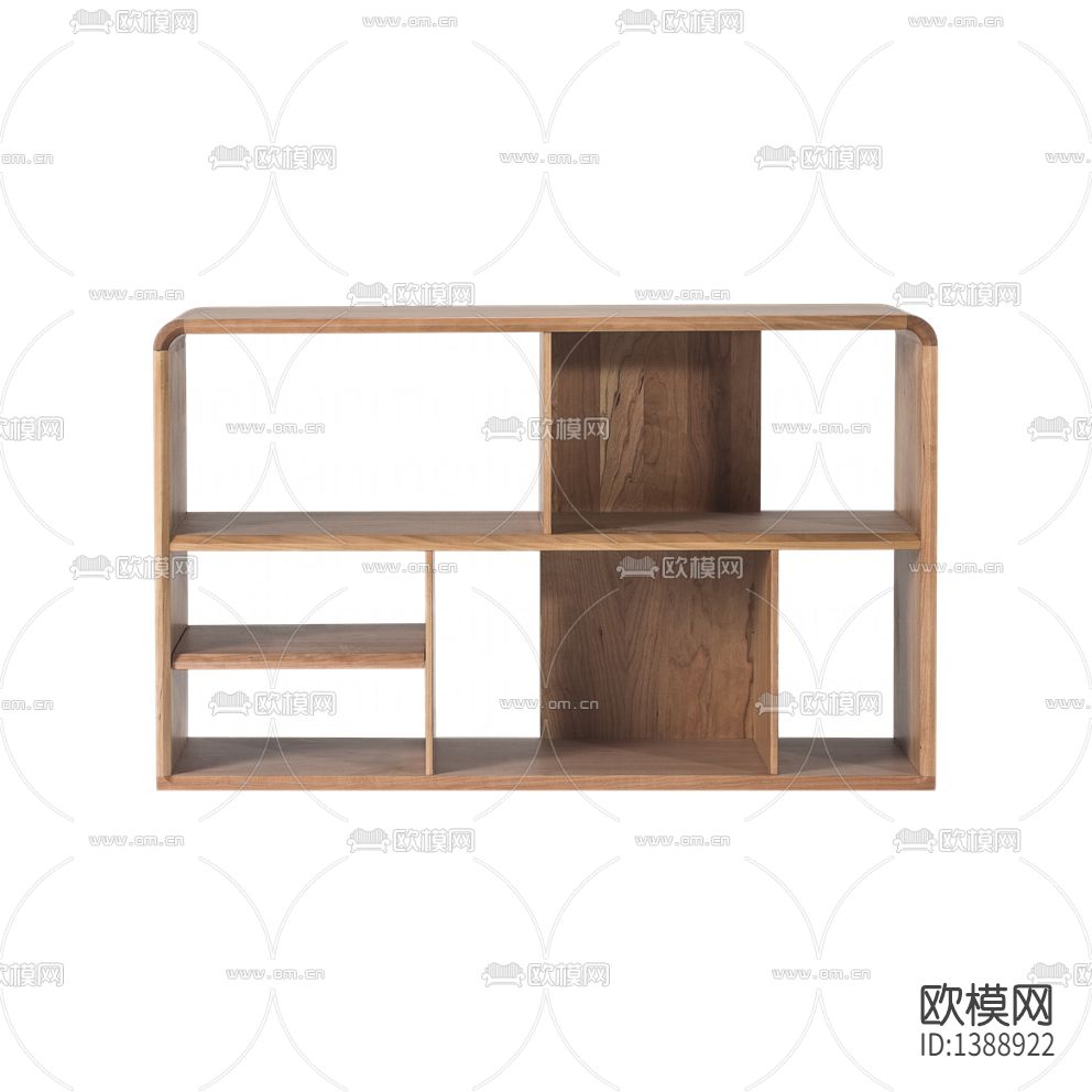 北欧简约创意实木书架下载