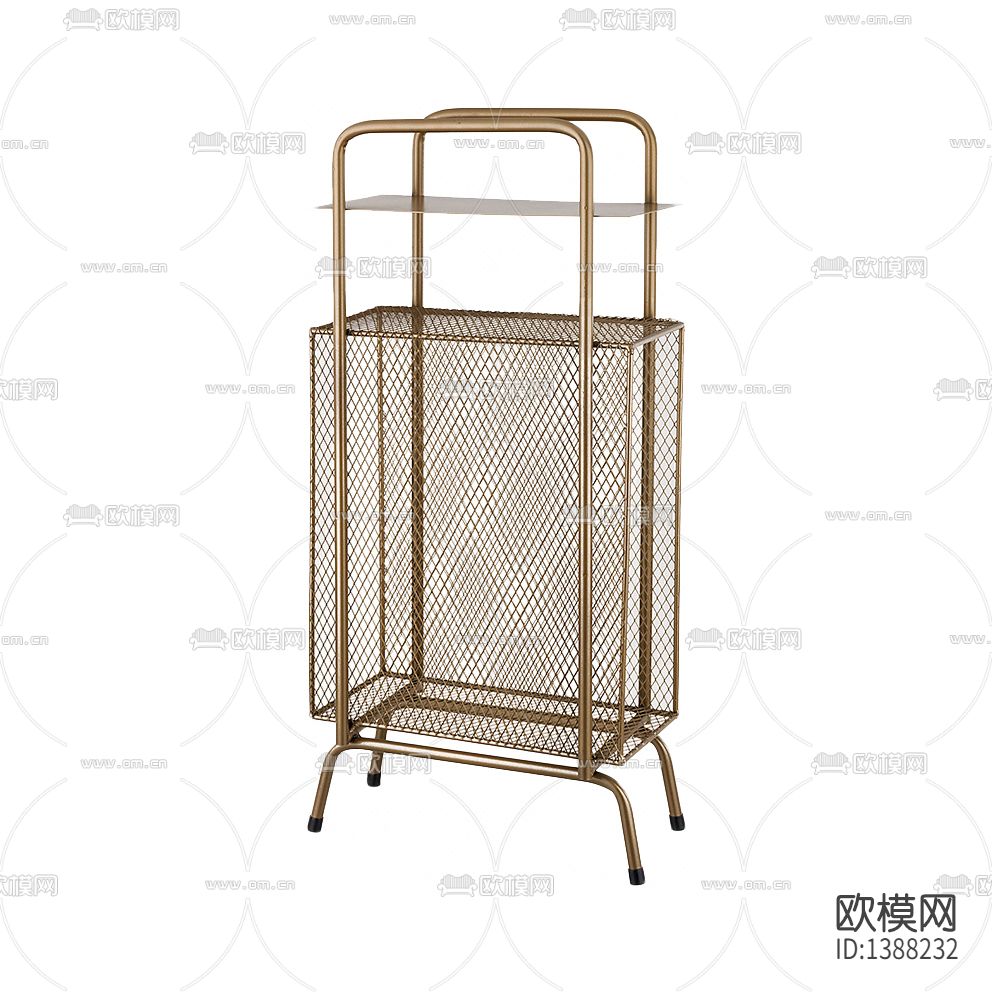 北欧轻奢不锈钢书架下载
