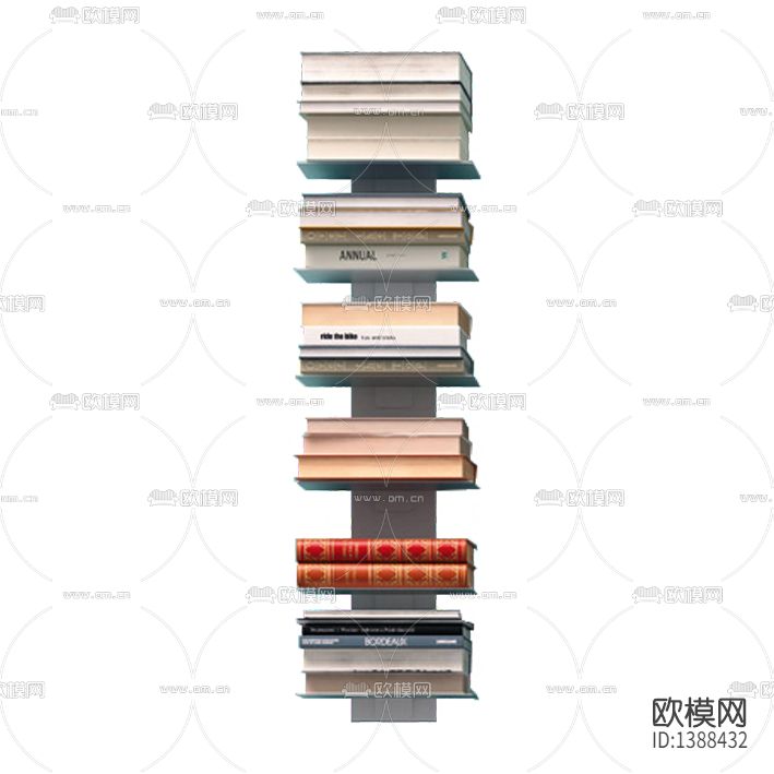 现代简约创意实木玻璃书架下载