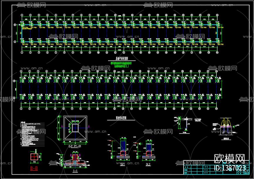 蔬菜大棚cad图纸下载（渲染图1）