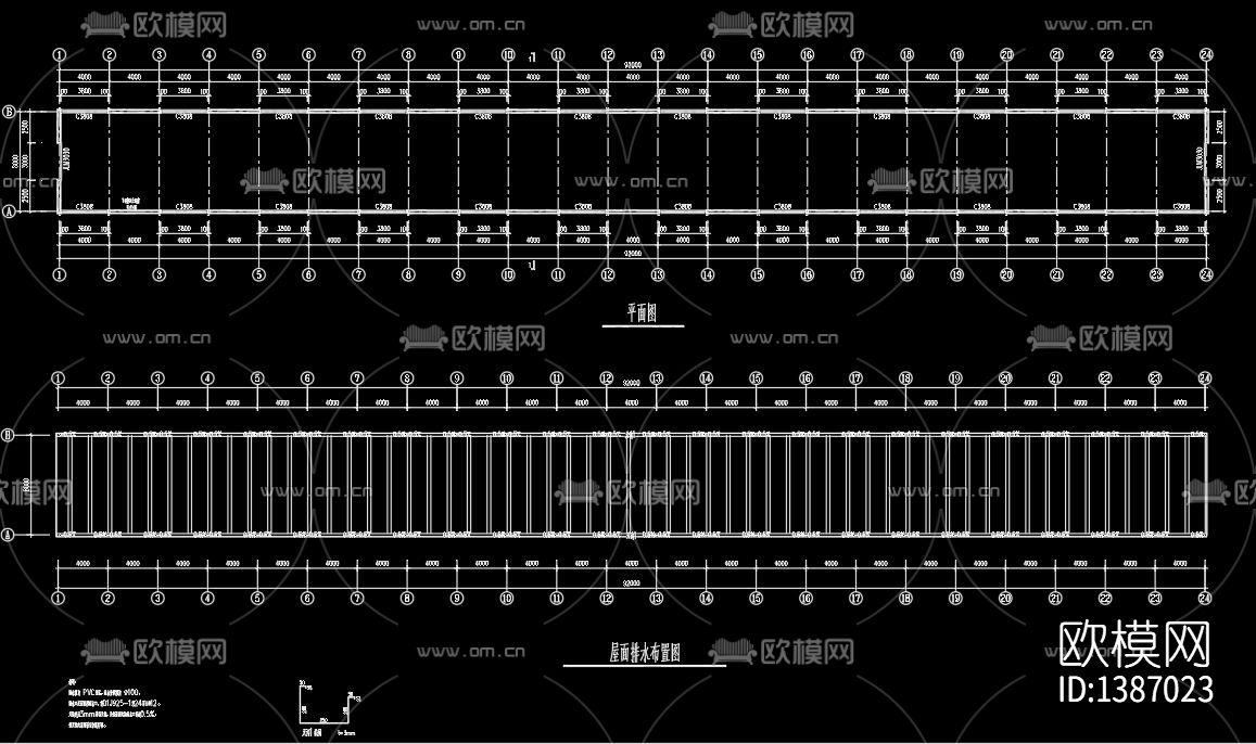 蔬菜大棚cad图纸下载（渲染图4）