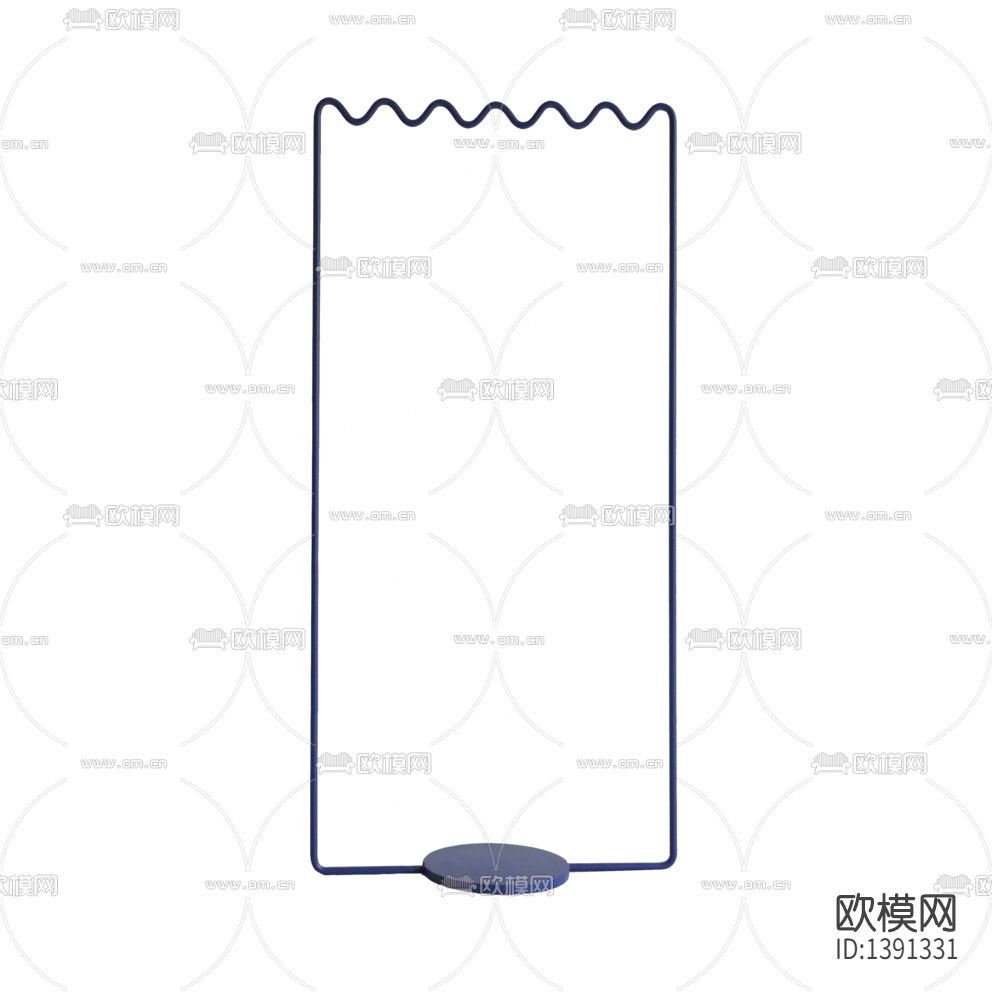 现代极简创意不锈钢衣帽架下载