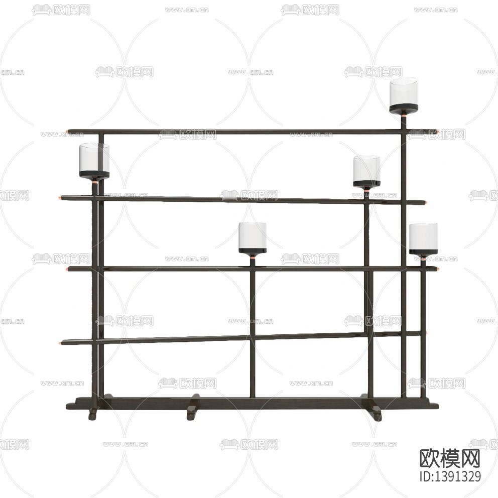 新中式极简实木衣帽架下载