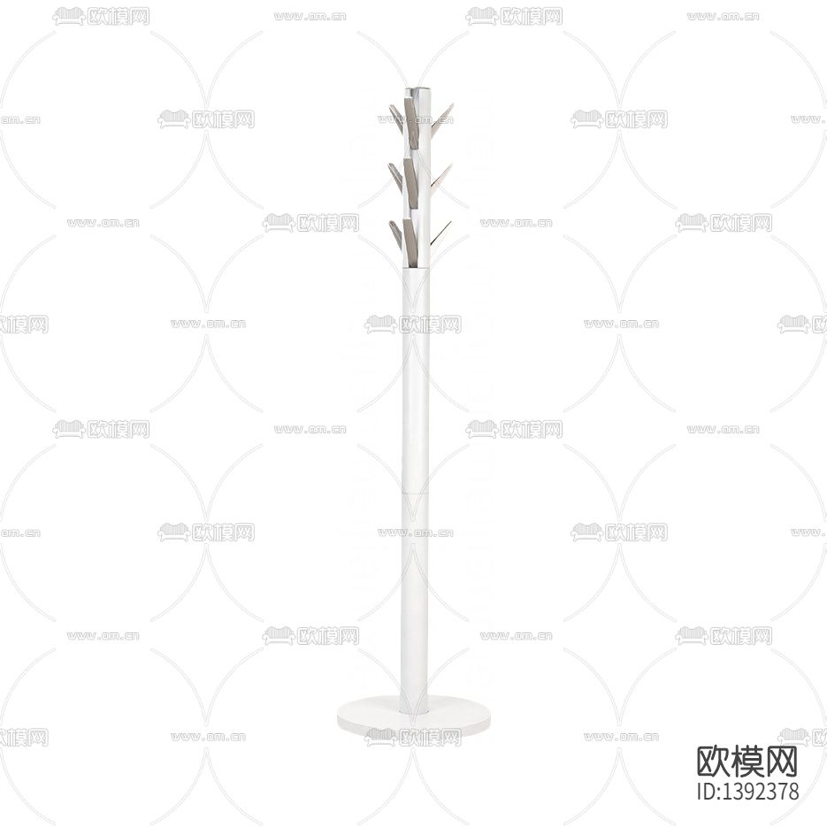 现代简约创意实木不锈钢衣帽架