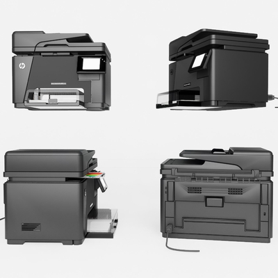  现代打印机复印机su模型 