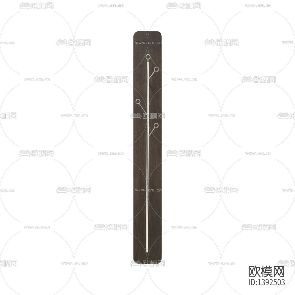现代简约创意不锈钢实木衣帽架
