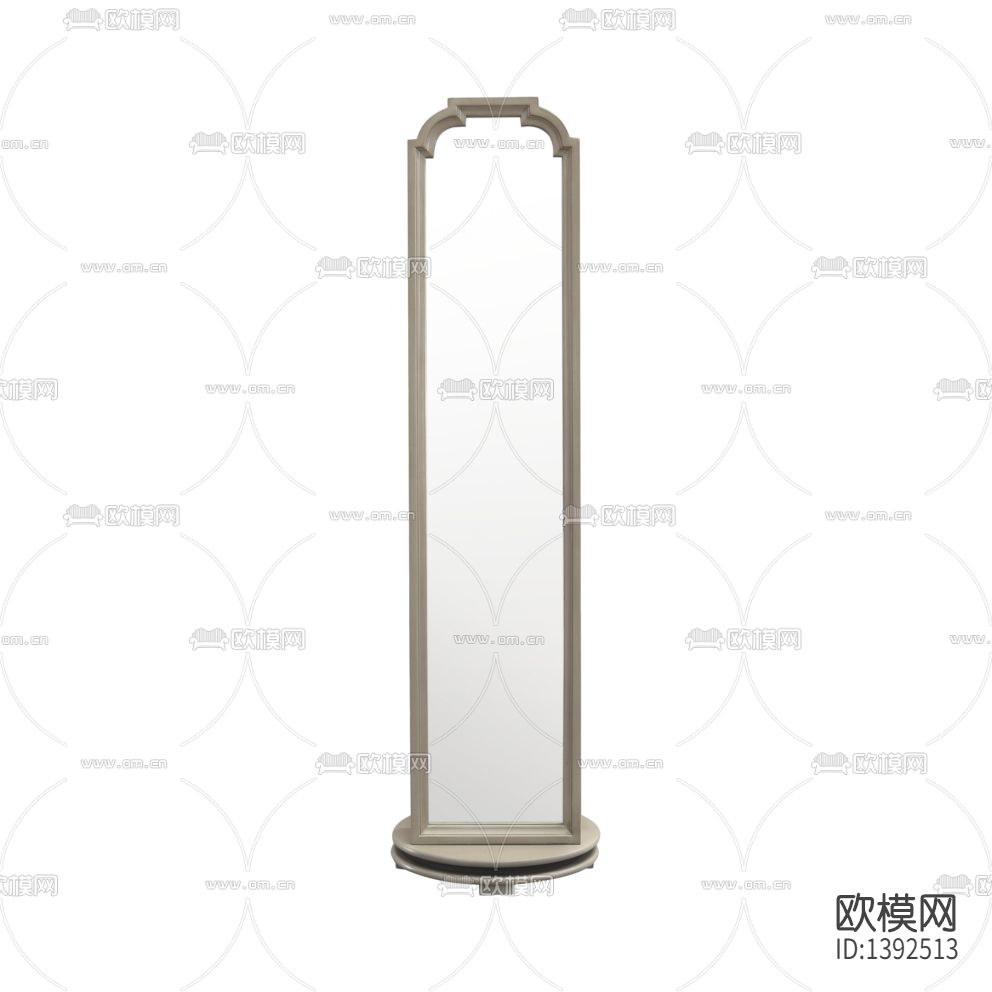 美式简约创意实木全身镜