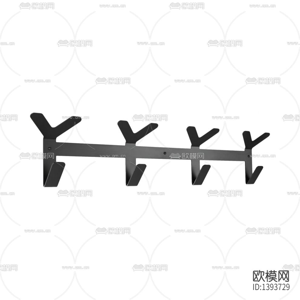 现代极简不锈钢挂钩壁架下载