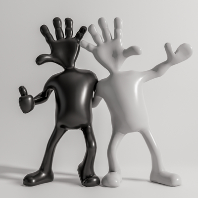 现代艺术雕塑su模型