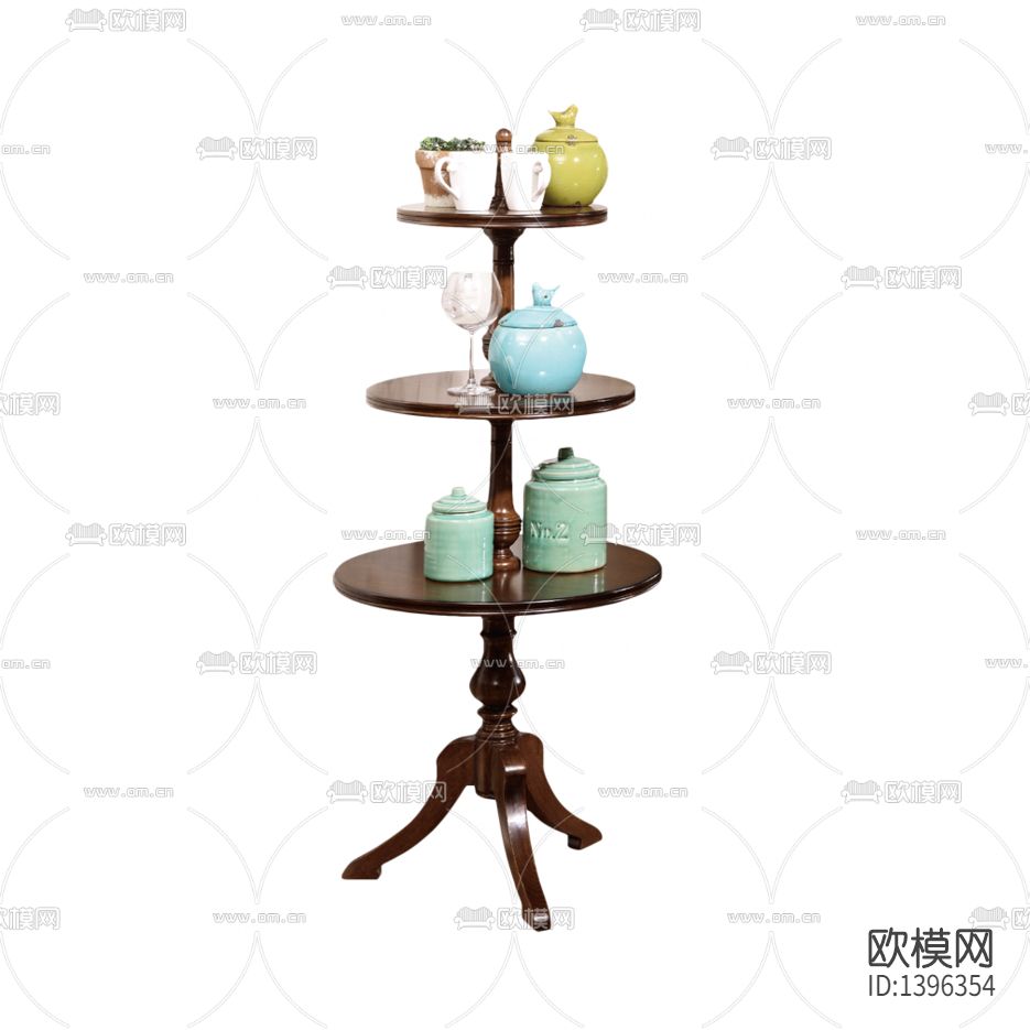 美式简约实木陈列架下载