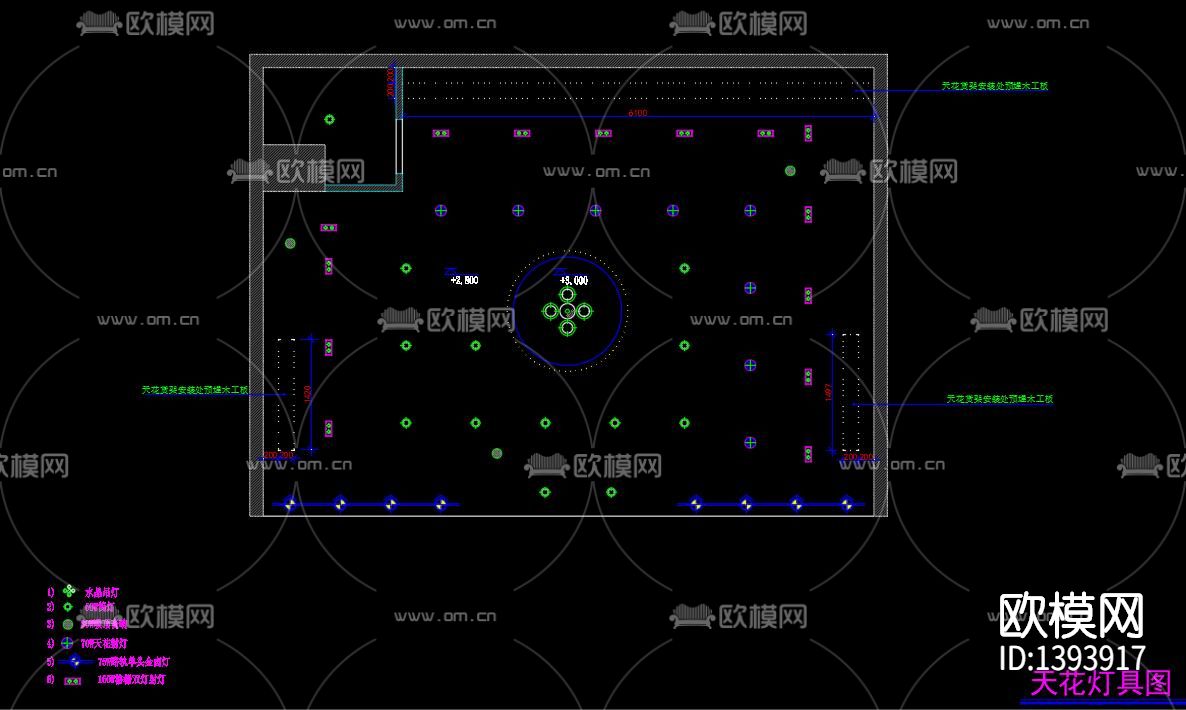 服装店cad施工图下载（渲染图3）