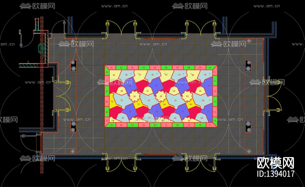 地面拼花下载（渲染图3）