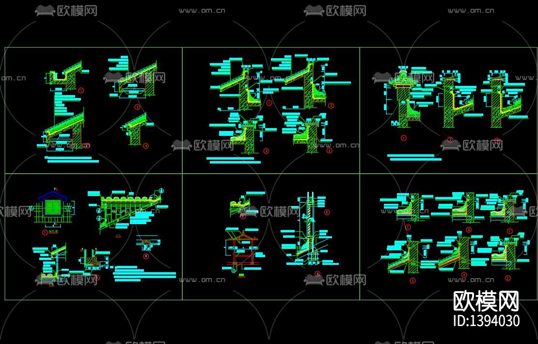 小青瓦的瓦屋面节点下载（渲染图7）