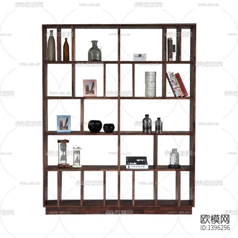 中式禅意实木陈列架