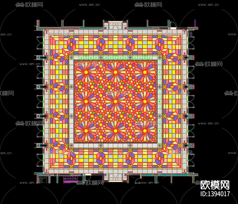 地面拼花下载（渲染图2）