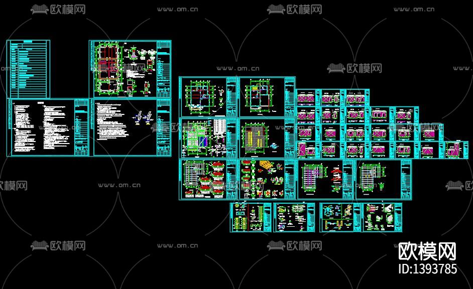 轻钢厂房cad施工图下载（渲染图10）