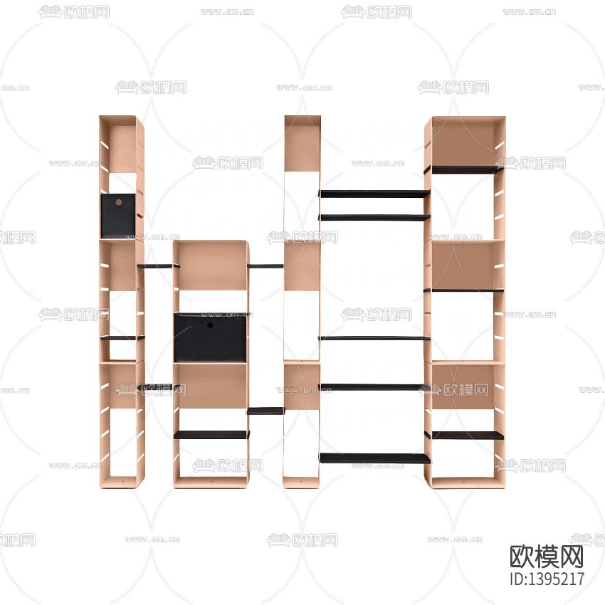 北欧简约创意彩色实木置物架