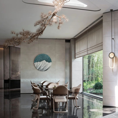 元禾大千设计 新中式售楼处洽谈区