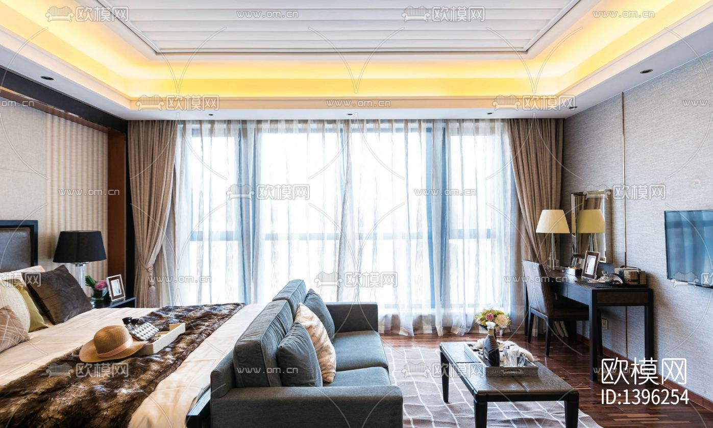 家装样板房cad施工图下载（渲染图9）