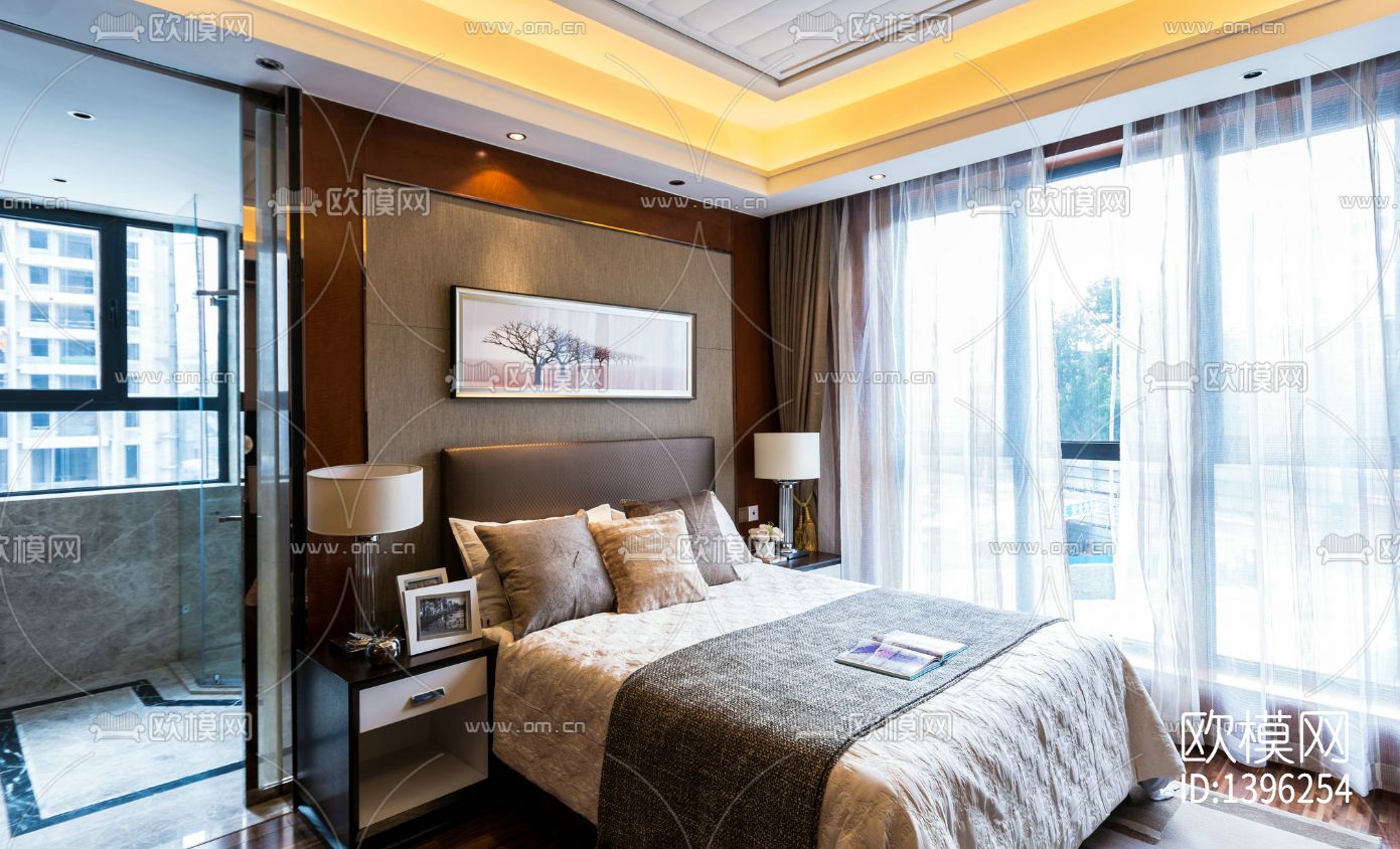 家装样板房cad施工图下载（渲染图7）