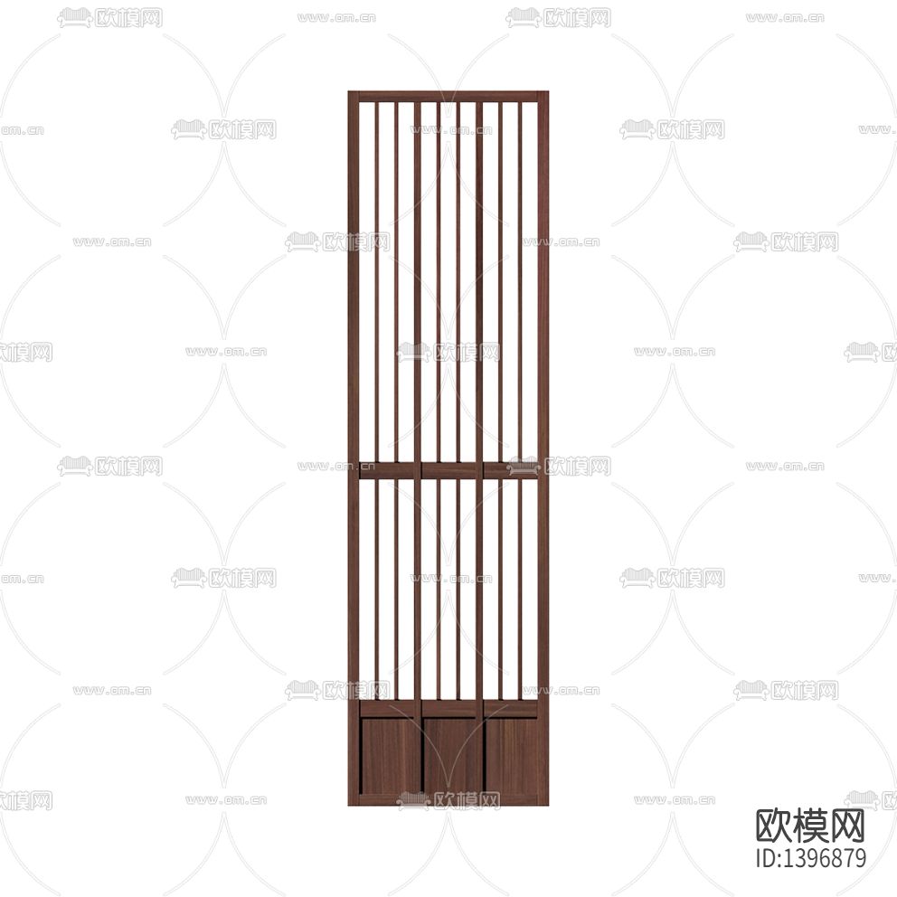 新中式禅意实木隔断屏风下载