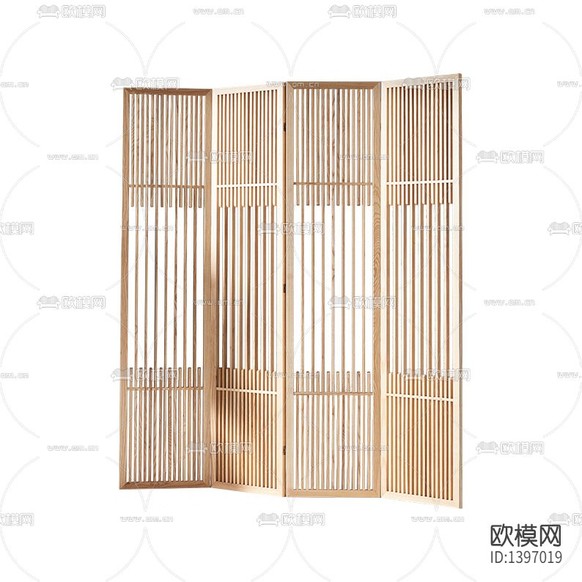 新中式簡約實木折疊屏風(fēng)下載