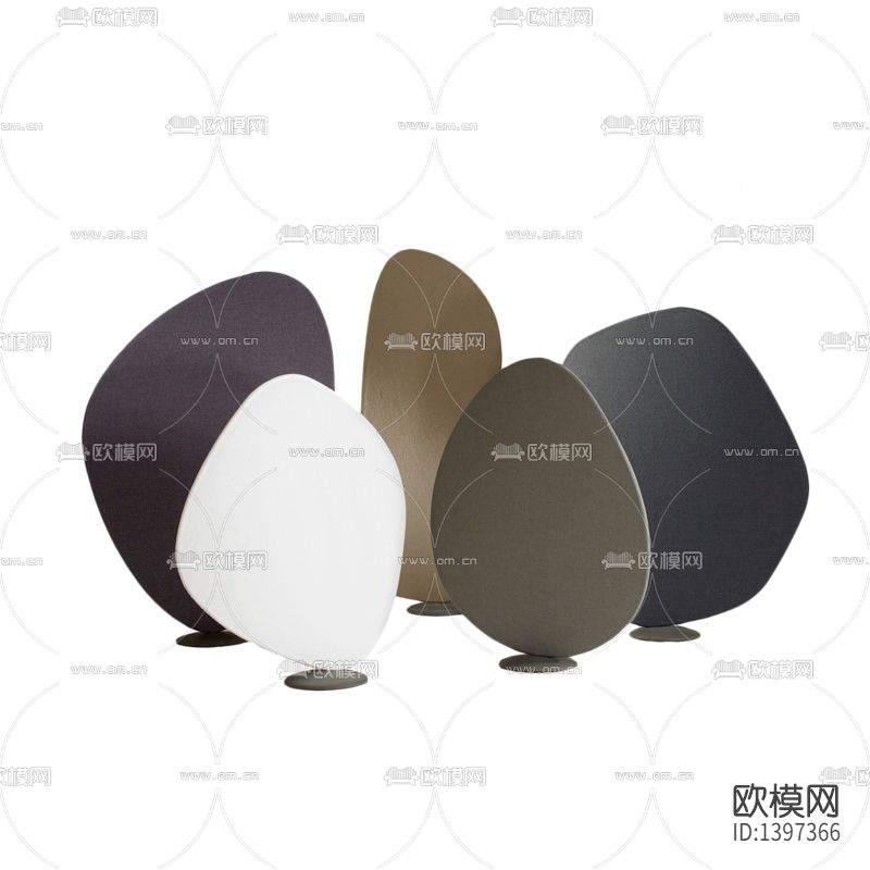 北欧简约创意彩色异形实木屏风下载