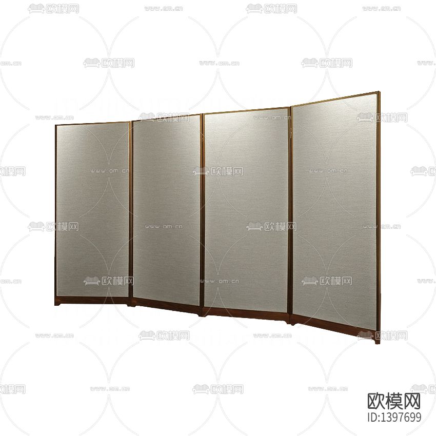 新中式简约创意实木布艺折叠屏风下载