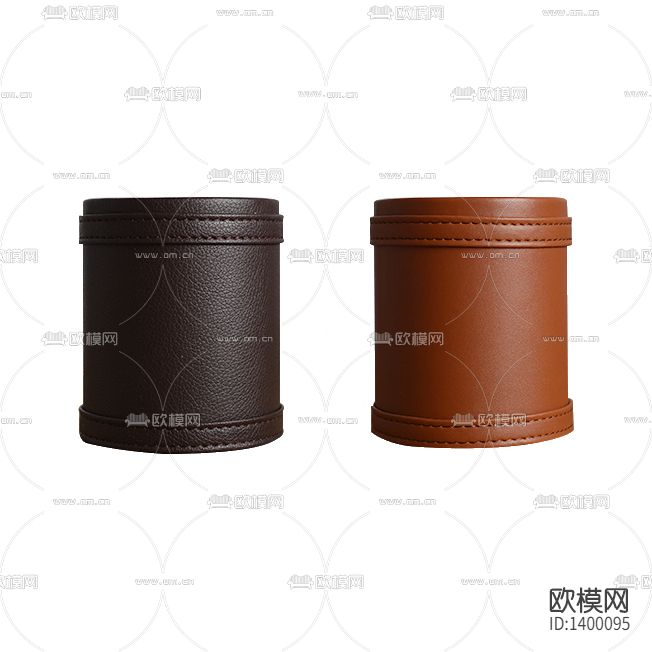 北欧简约皮革收纳筒