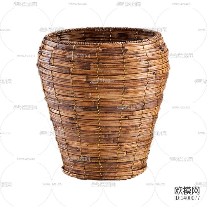 美式复古做旧芦苇编织收纳篮下载