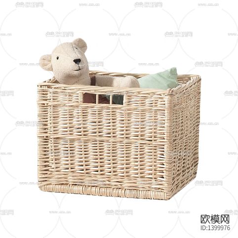 北欧简约藤编收纳篮