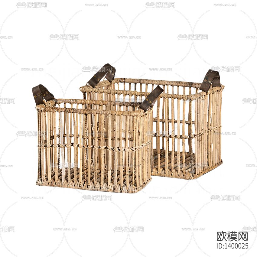 北欧复古做旧竹制收纳篮下载