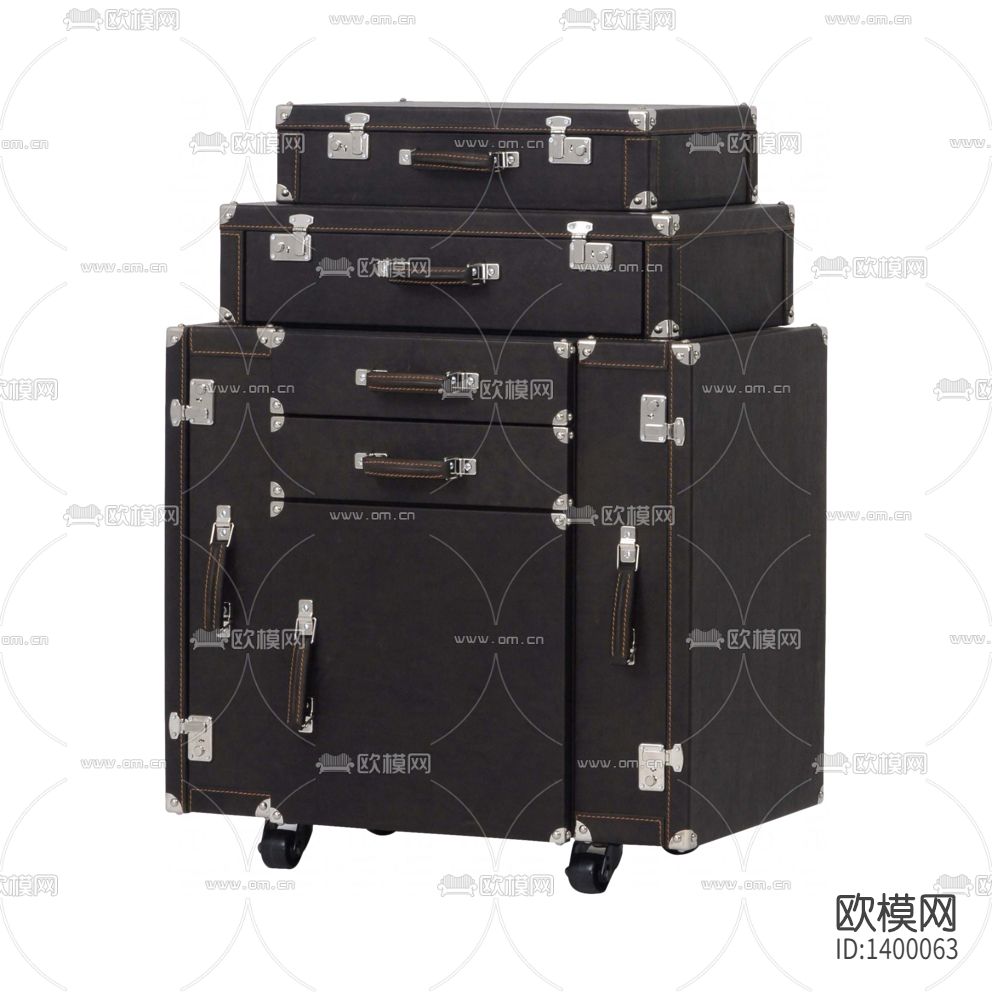 美式复古创意皮革收纳箱