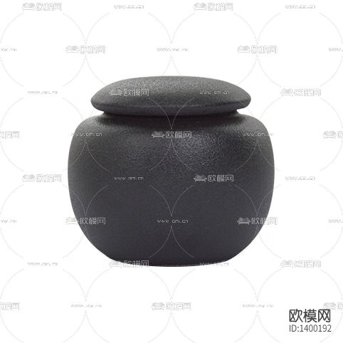 日式粗陶茶叶罐
