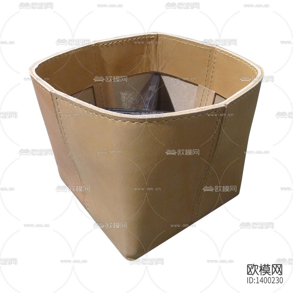 现代简约创意皮革收纳篮