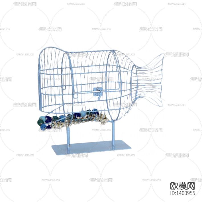 现代简约创意鲸鱼造型铁艺收纳篮下载