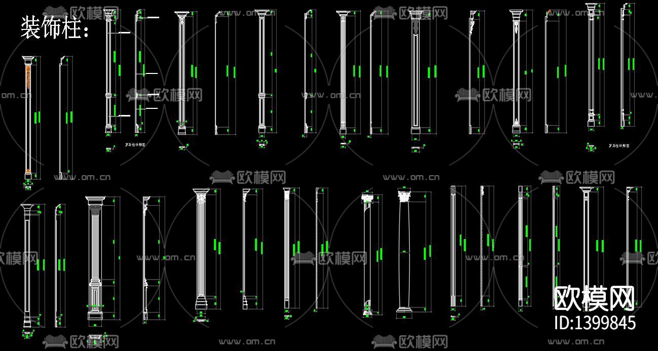 护墙板节点大样下载（渲染图7）