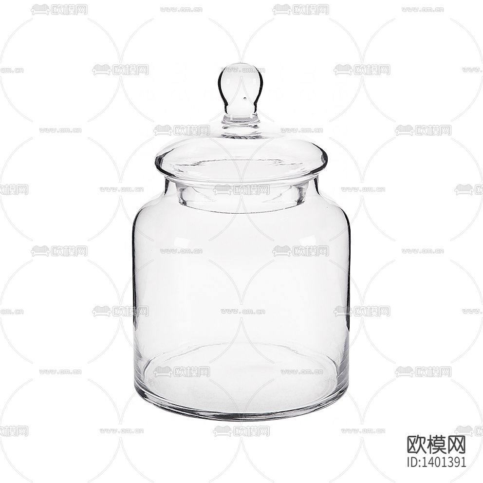 现代简约创意透明玻璃储物罐