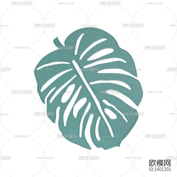 北欧简约创意叶子杯垫下载