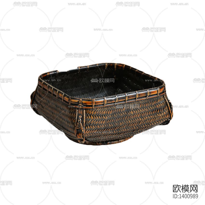 中式复古做旧手工编织收纳篮下载