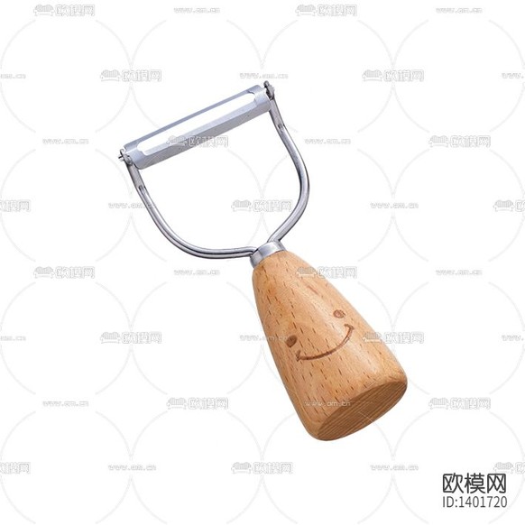 北歐簡約創(chuàng)意實(shí)木不銹鋼去皮器下載