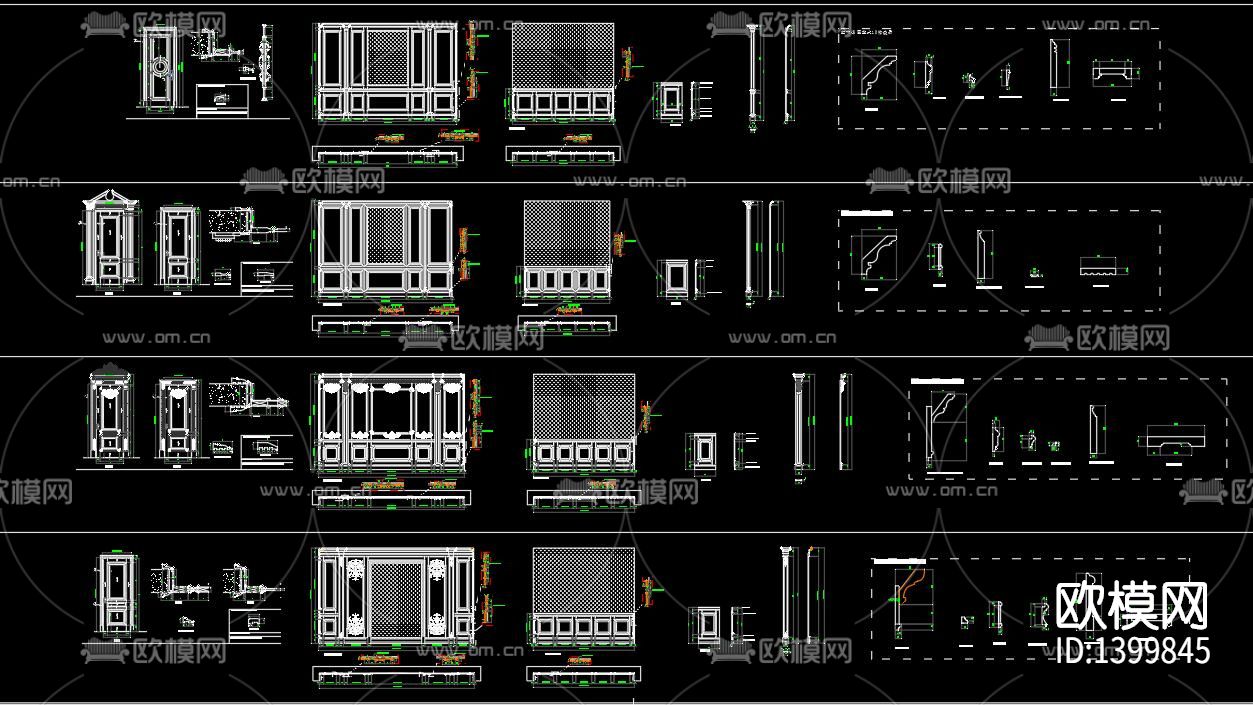 护墙板节点大样下载（渲染图4）